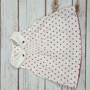 Gymboree Ladybug Polka Dot Smocked Top 6-12M